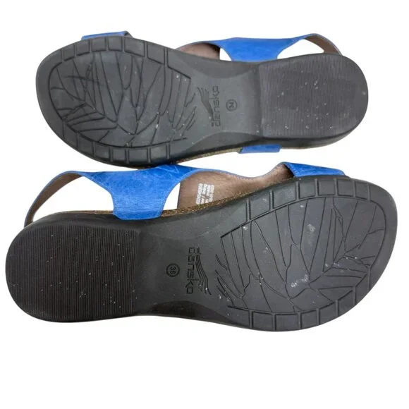 Dansko Reece Walk The Coast Waxy Burnished Leather Women's Sandals size 7.5 / 38 - Picture 7 of 7